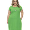 Vestido Plus Size Verde Clássico