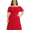 Vestido Plus Size Vermelho