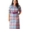 Vestido Plus Size Xadrez