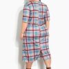 Vestido Plus Size Xadrez