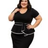 Vestido Social Feminino Preto