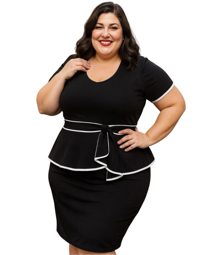 Vestido Social Feminino Preto