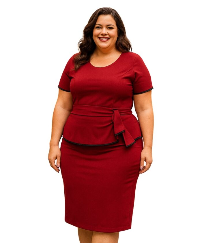 Vestido Social Feminino Vermelho