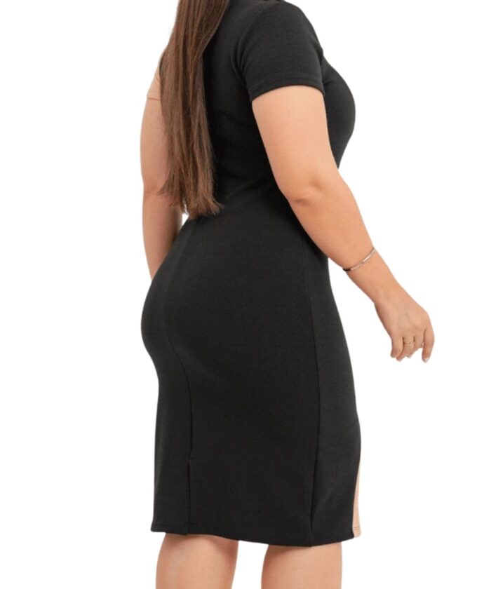 Vestido Tubinho Social Bege