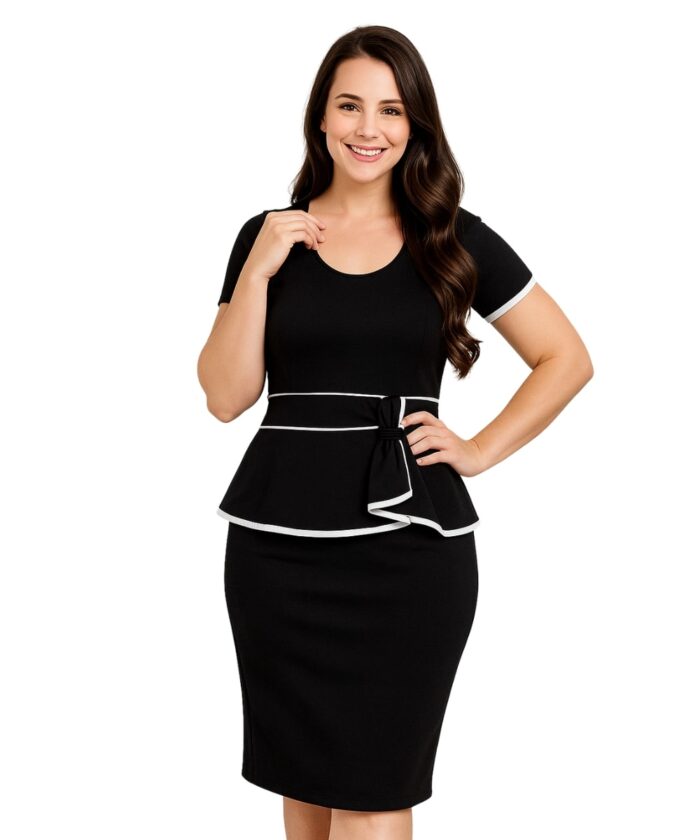 Vestido Social Feminino Preto