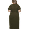 Vestido Midi Plus Size com Faixa