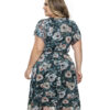 Vestido Plus Size Estampado Midi