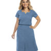 Vestido Social Feminino Azul