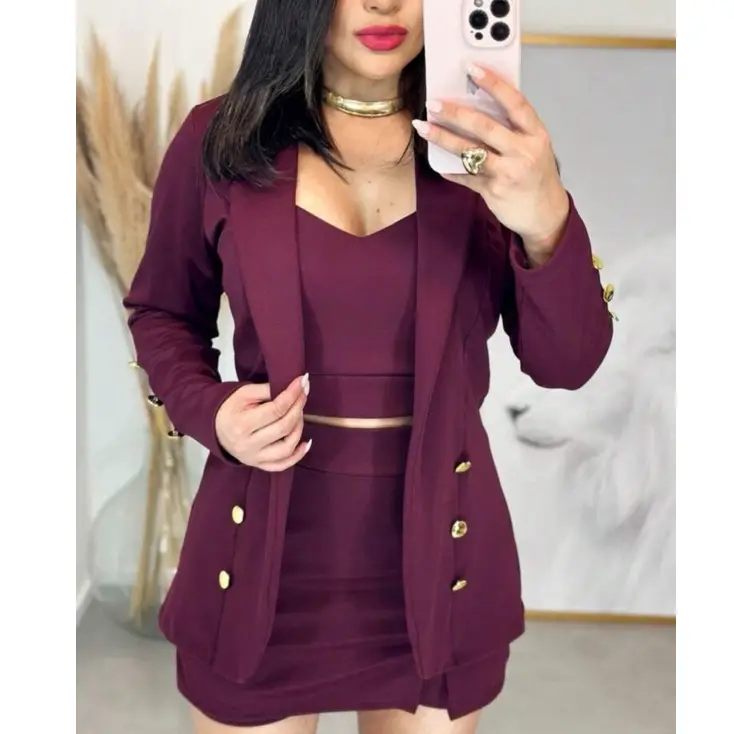 Conjunto Social Feminino 3 Peças