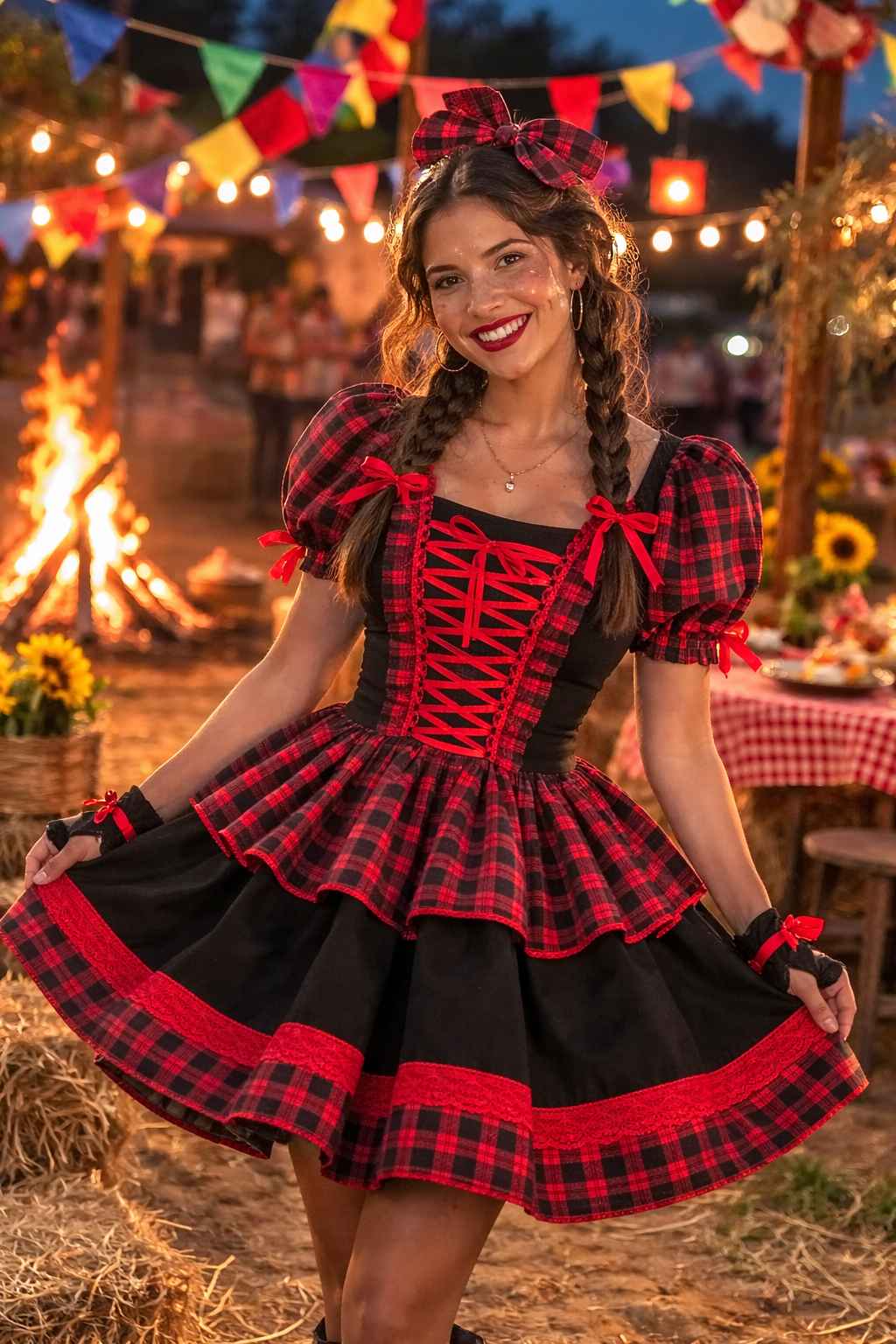 vestido festa junina