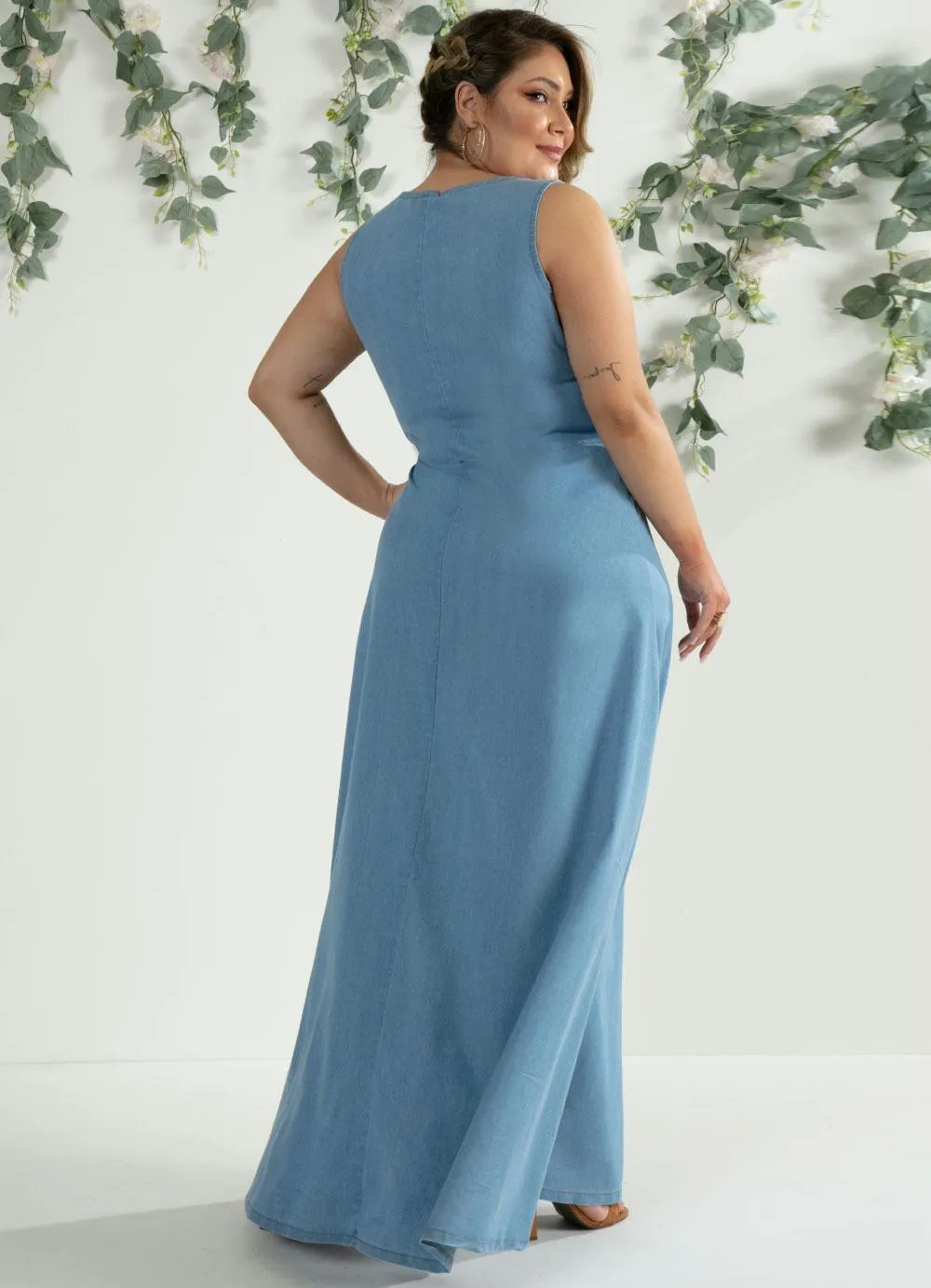 Vestido Jeans Longo Vestido Jeans Longo - Imagem 2