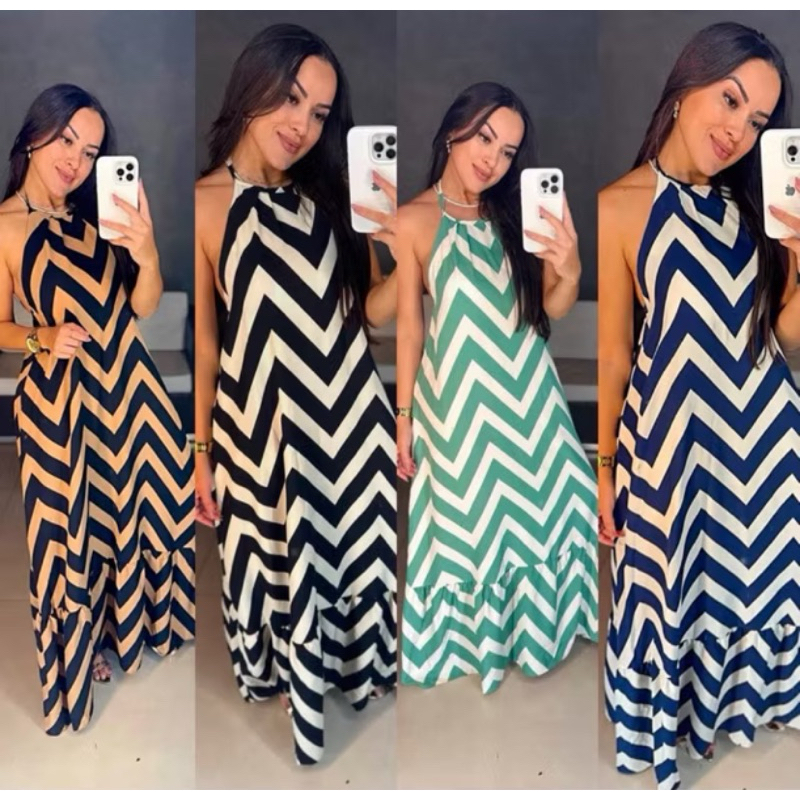 Vestido Feminino Longo Costa Nua