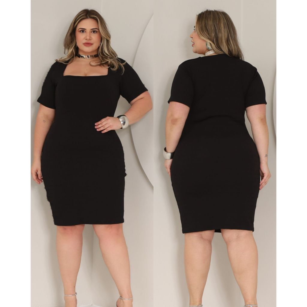 Vestido Feminino Plus Size Tubinho