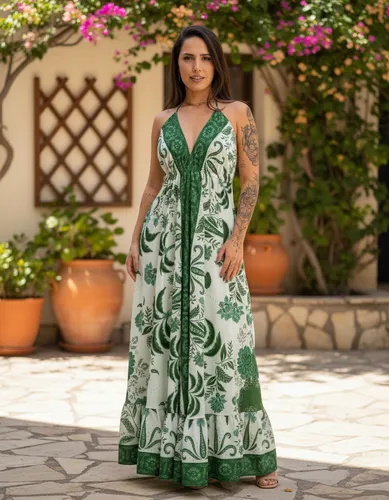 Vestido Indiano Lenço Boho