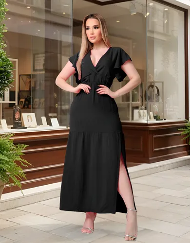 Vestido Longo Fenda Lateral