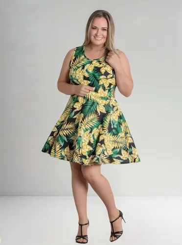 Vestido Sorella Alça Curto Gestante Floral