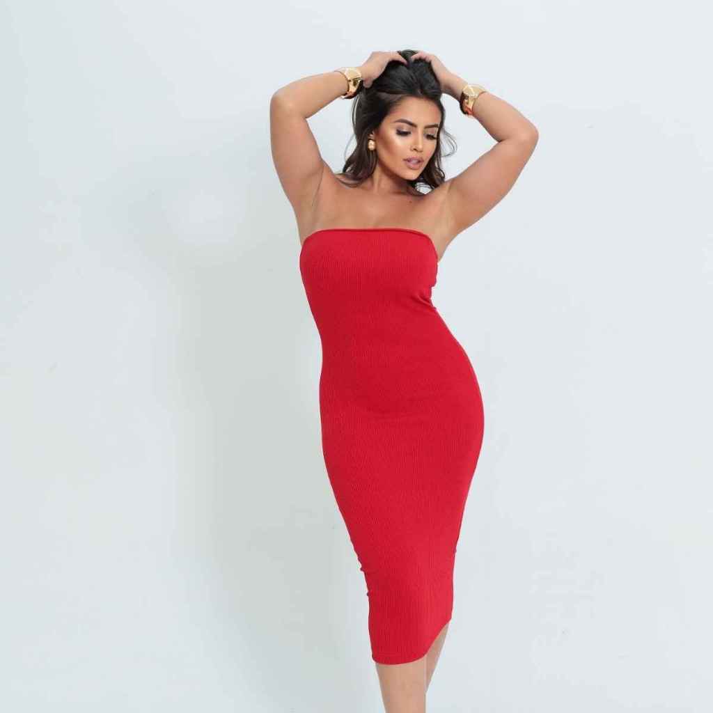 Vestido Vermelho Tomara Que Caia