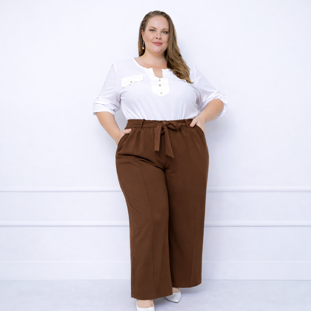 Calça Feminina Pantalona Plus Size