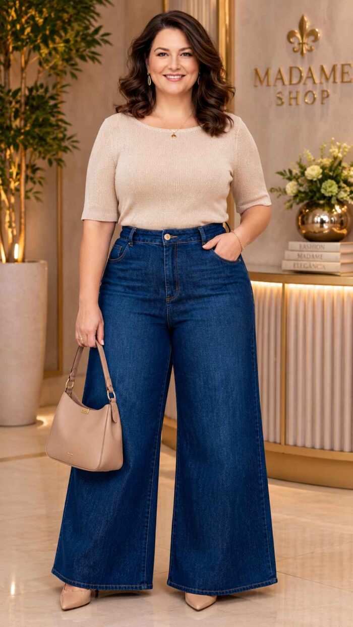 Calça Wide Leg