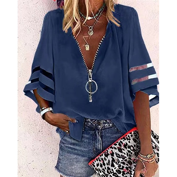 Blusa Solta Camisa Casual