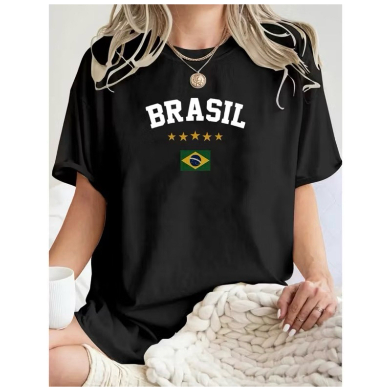 Camiseta Feminina Brasil Copa Mundo