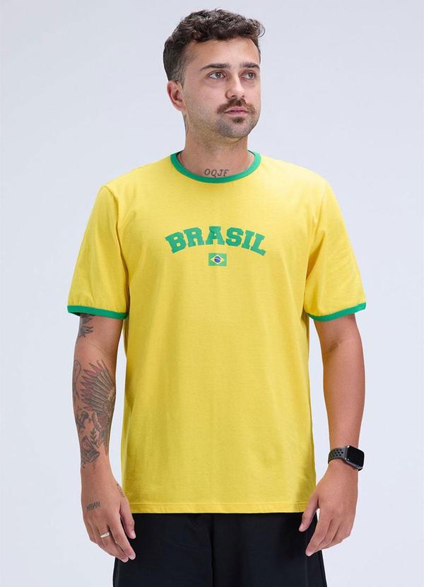 Camiseta Masculina Brasil Copa