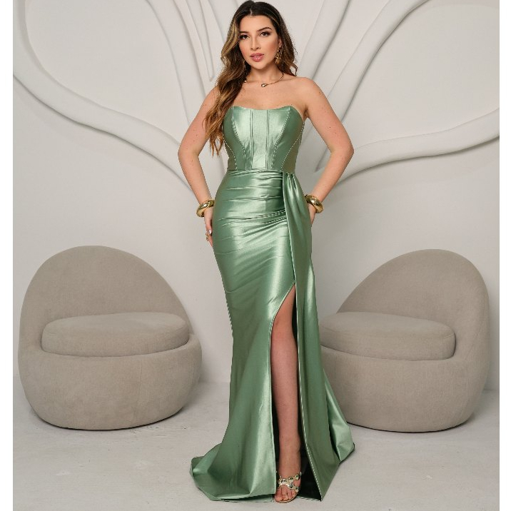 Vestido De Festa Tomara Que Caia Sereia Brilhante