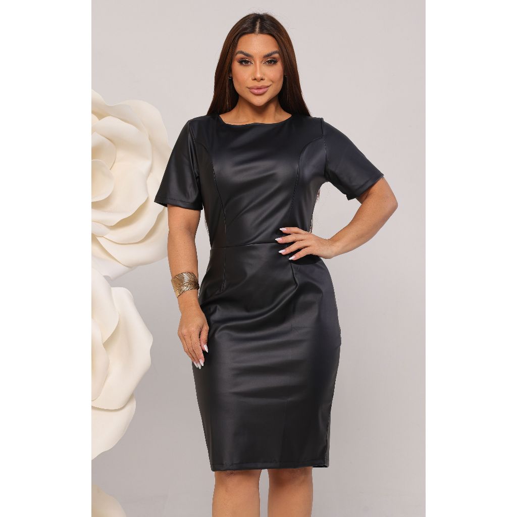 Vestido Feminino Couro