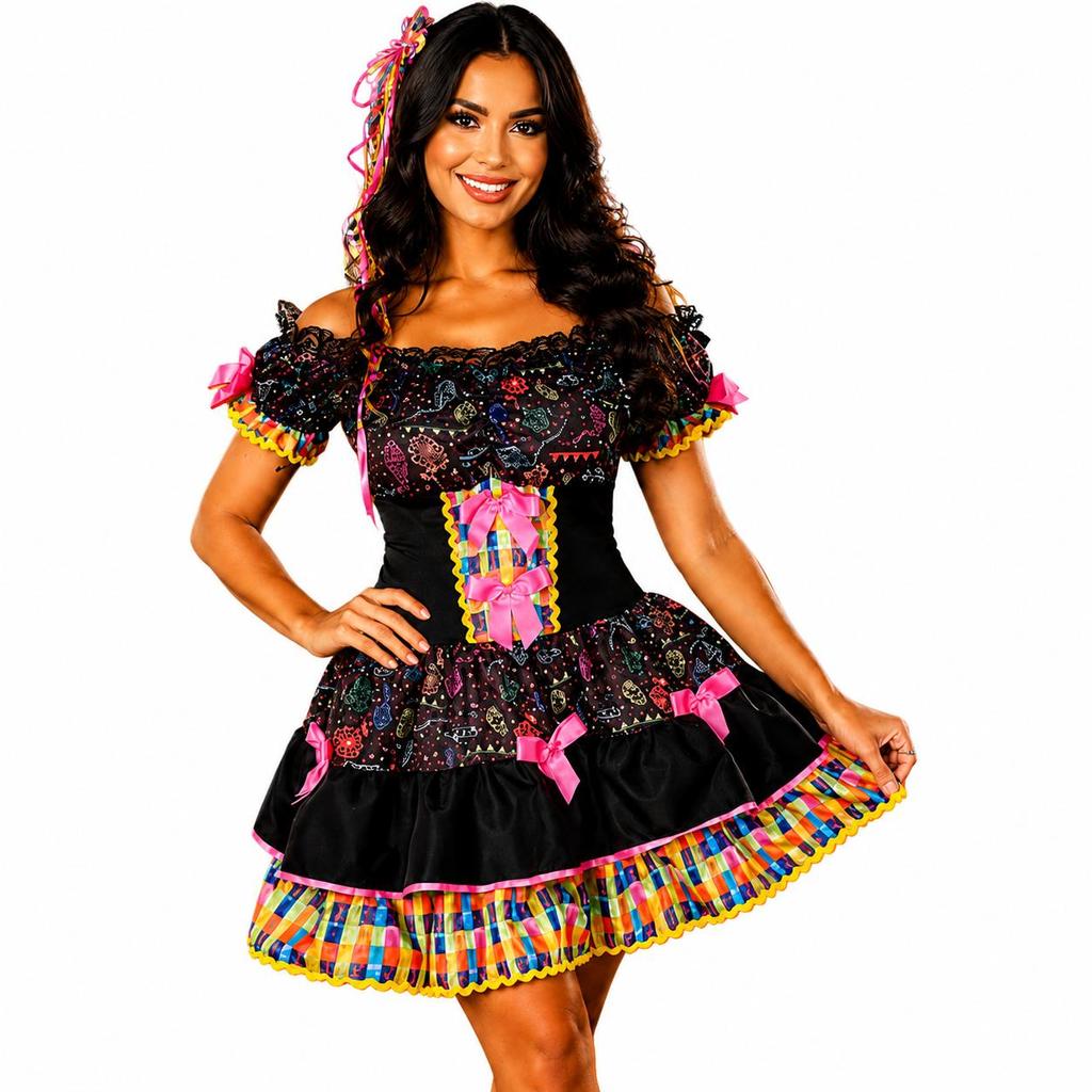 Vestido Festa Junina Caipira