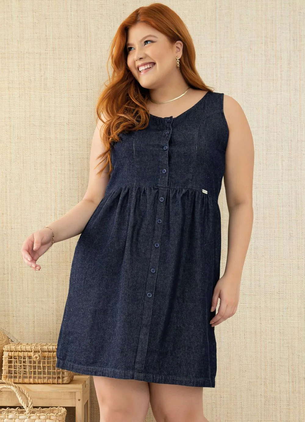 Vestido Clássico Jeans
