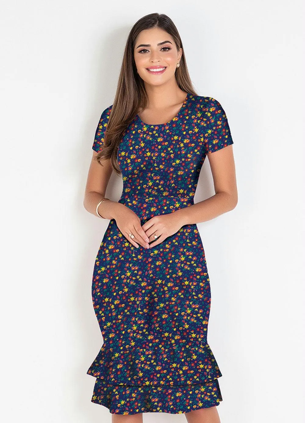 Vestidos Midi Babados