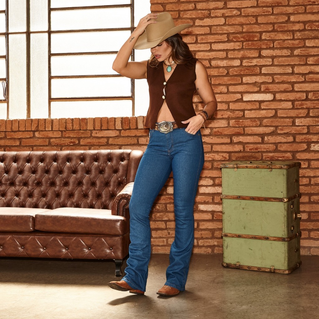 Calça Jeans Feminina Country